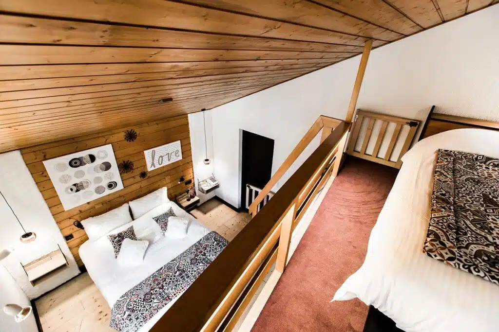 Chambre familiale à l'hôtel La Bergerie à Morzine en Haute Savoie