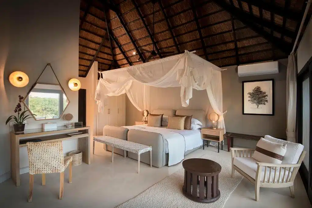 chambre cosy dans un lodge en Afrique du Sud