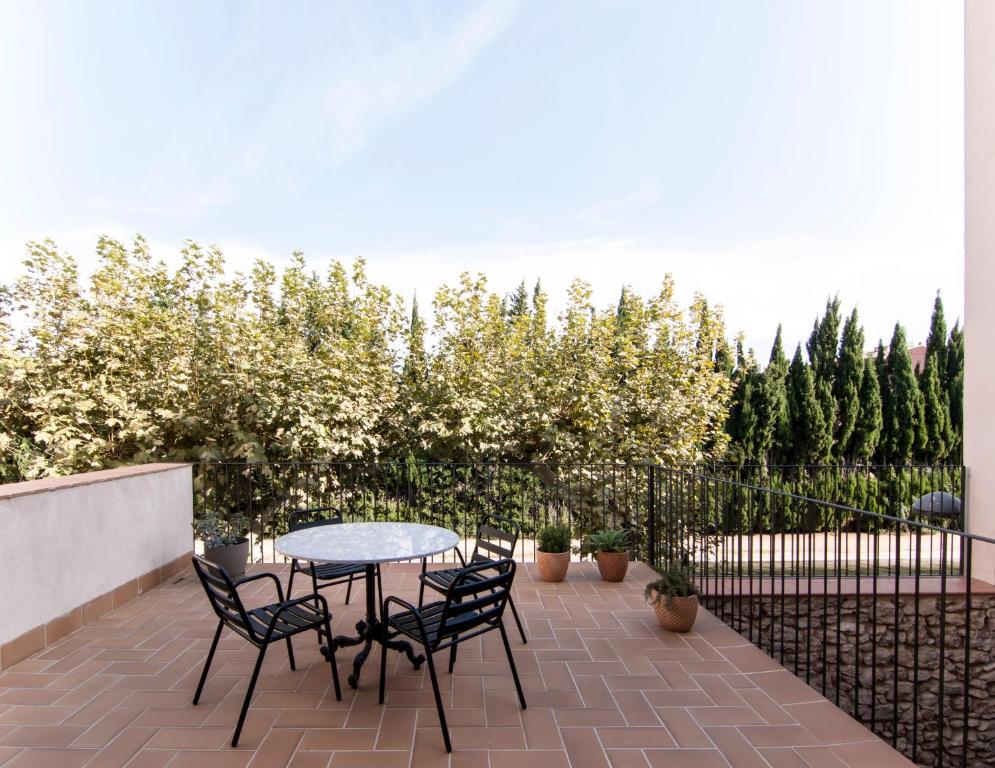 une des 2 terrasses de la maison en location vacances dans les Terres de l'Ebre