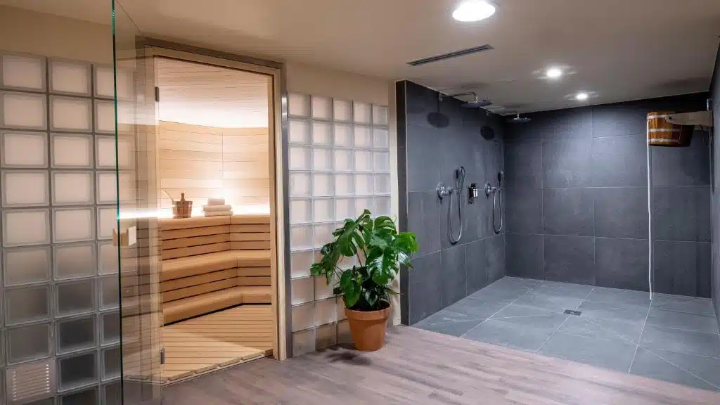 sauna disponible pour les clients de l'hôtel 4* Indog Brussels-City