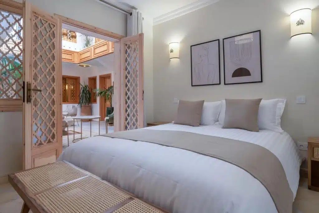 chambre standard donnant sur le patio du Riad