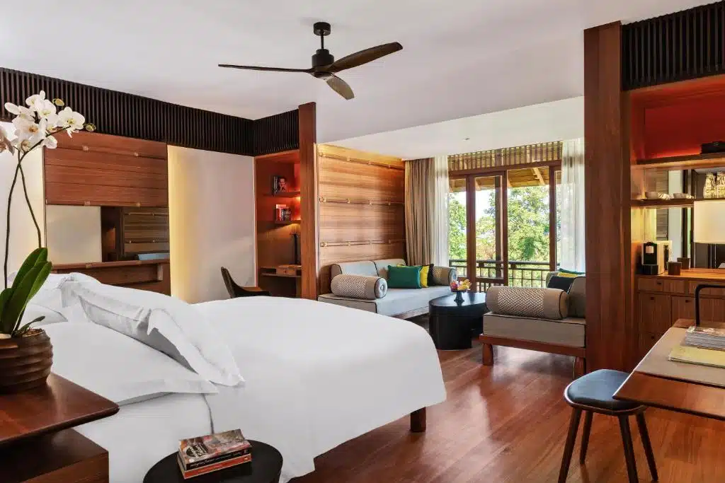 chambre spacieuse, élégante et confortable à l'hôtel The Datai Langkawi